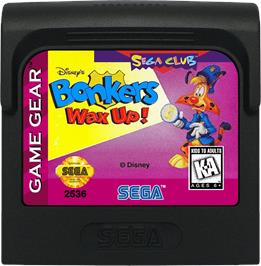 Cartridge artwork for Bonkers: Wax Up on the Sega Game Gear.