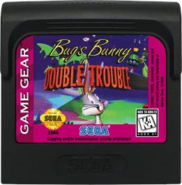 Cartridge artwork for Bugs Bunny in Double Trouble on the Sega Game Gear.