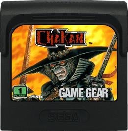 Cartridge artwork for Chakan on the Sega Game Gear.