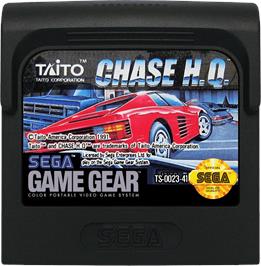 Cartridge artwork for Chase H.Q. on the Sega Game Gear.