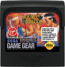 Cartridge artwork for Double Dragon on the Sega Game Gear.