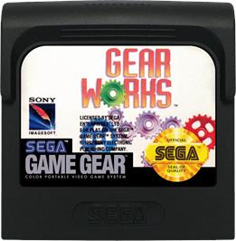 Cartridge artwork for Gear Works on the Sega Game Gear.