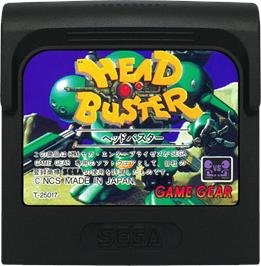 Cartridge artwork for Head Buster on the Sega Game Gear.
