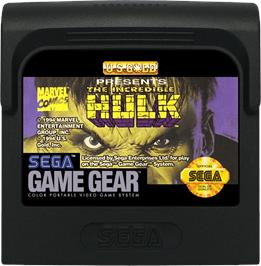 Cartridge artwork for Incredible Hulk on the Sega Game Gear.