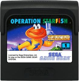 Cartridge artwork for James Pond 3: Operation Starfish on the Sega Game Gear.