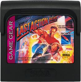 Cartridge artwork for Last Action Hero on the Sega Game Gear.