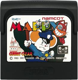 Cartridge artwork for Mappy on the Sega Game Gear.