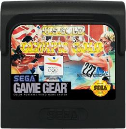 Cartridge artwork for Olympic Gold: Barcelona '92 on the Sega Game Gear.