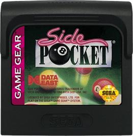 Cartridge artwork for Side Pocket on the Sega Game Gear.