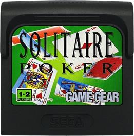 Cartridge artwork for Solitaire Poker on the Sega Game Gear.