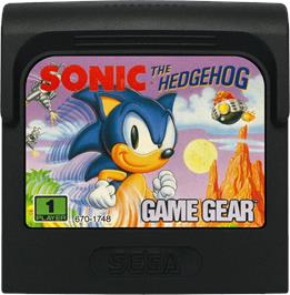 Cartridge artwork for Sonic the Hedgehog: Triple Trouble on the Sega Game Gear.