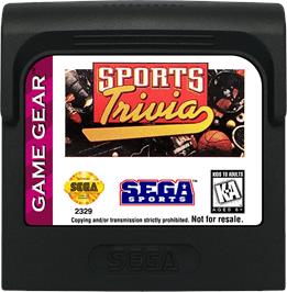 Cartridge artwork for Sports Trivia: Championship Edition on the Sega Game Gear.