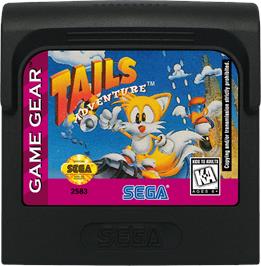 Cartridge artwork for Tails' Adventure on the Sega Game Gear.