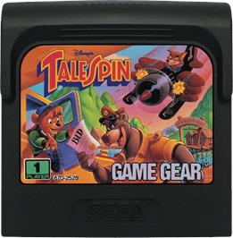 Cartridge artwork for TaleSpin on the Sega Game Gear.