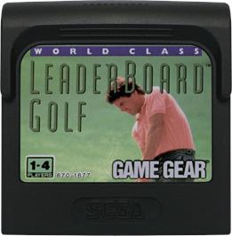 Cartridge artwork for World Class Leaderboard on the Sega Game Gear.