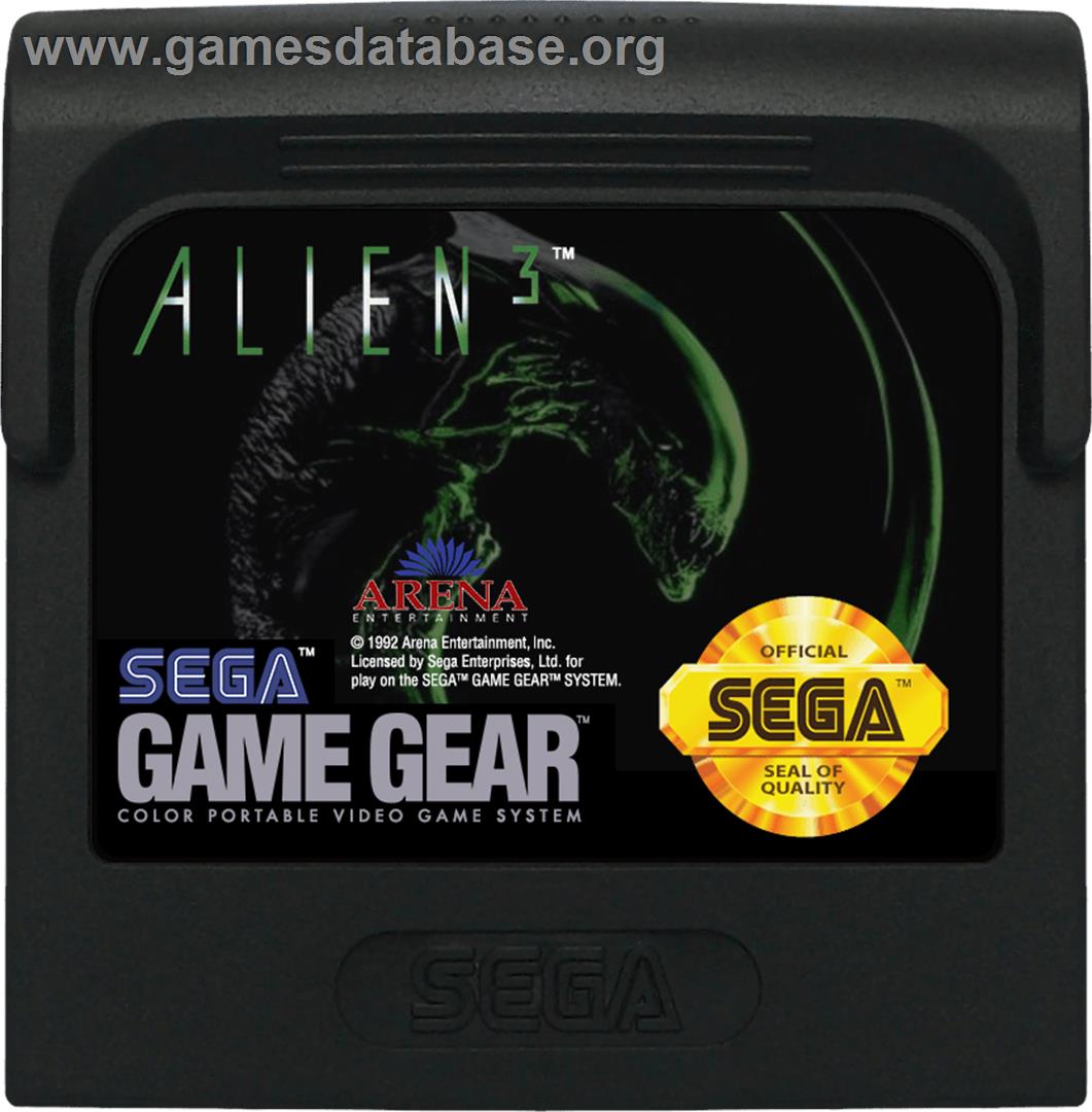 Alien³ - Sega Game Gear - Artwork - Cartridge