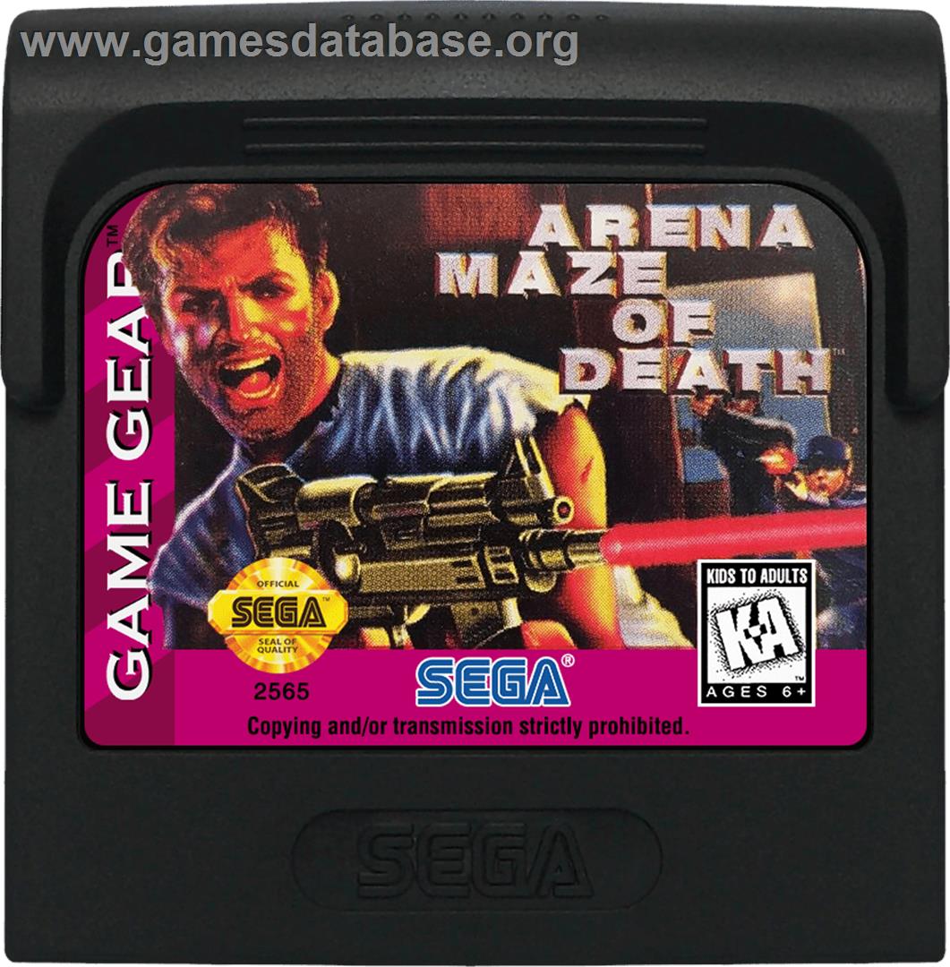Arena: Maze of Death - Sega Game Gear - Artwork - Cartridge