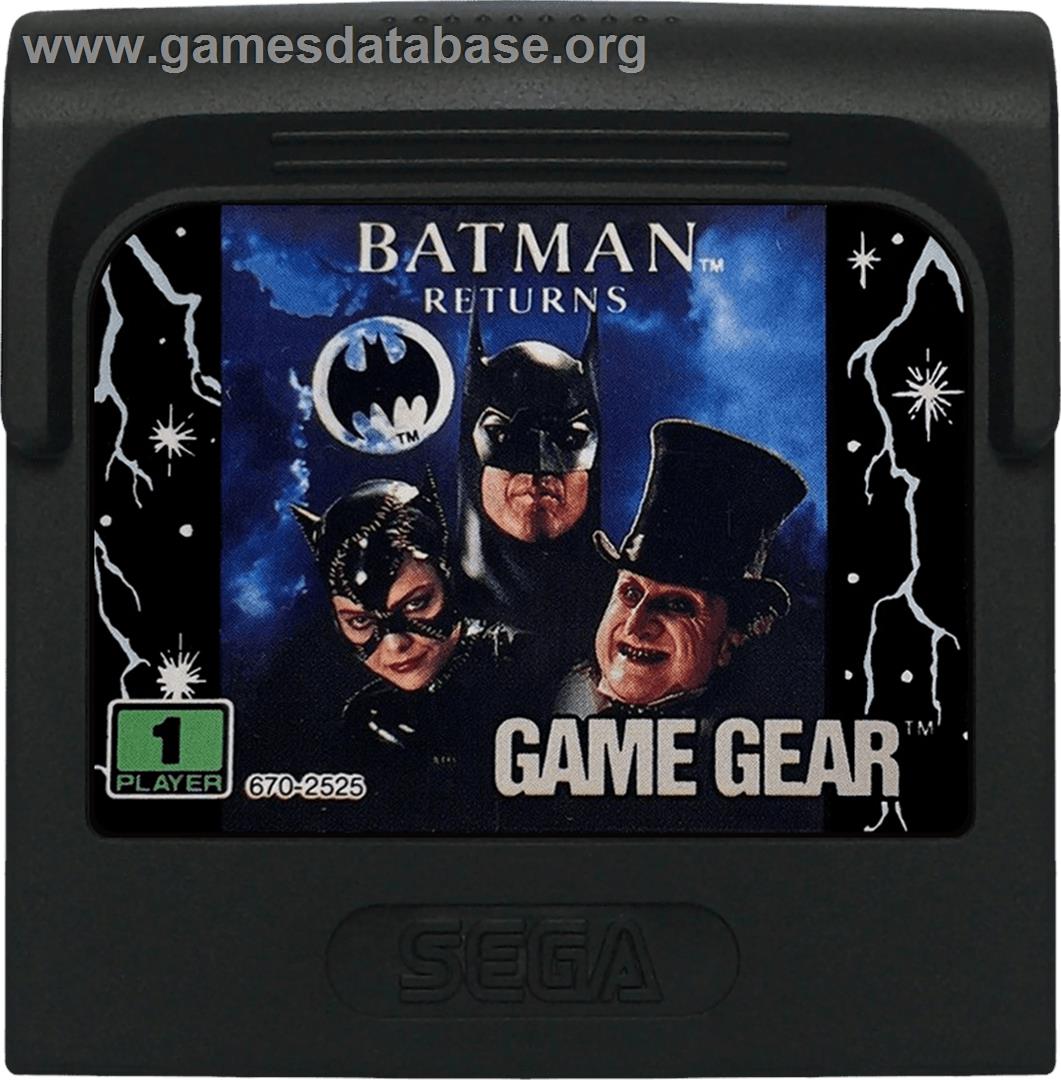 Batman Returns - Sega Game Gear - Artwork - Cartridge