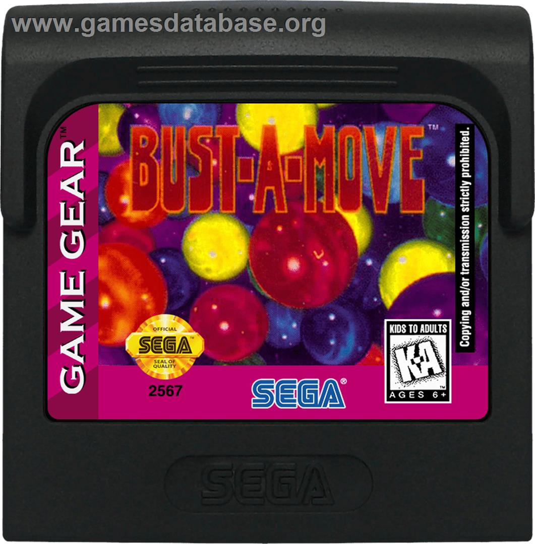 Bust a Move - Sega Game Gear - Artwork - Cartridge