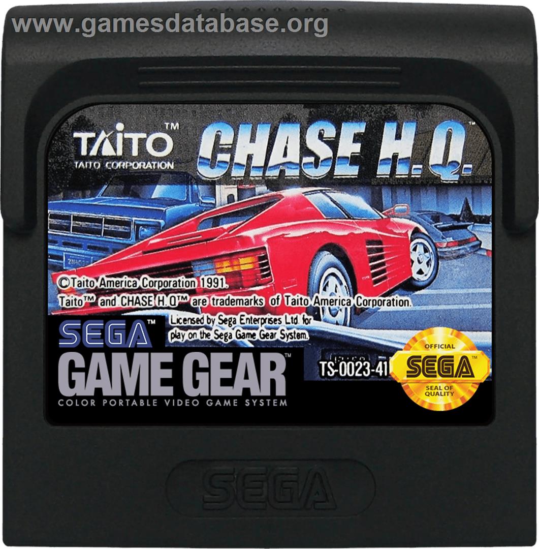 Chase H.Q. - Sega Game Gear - Artwork - Cartridge