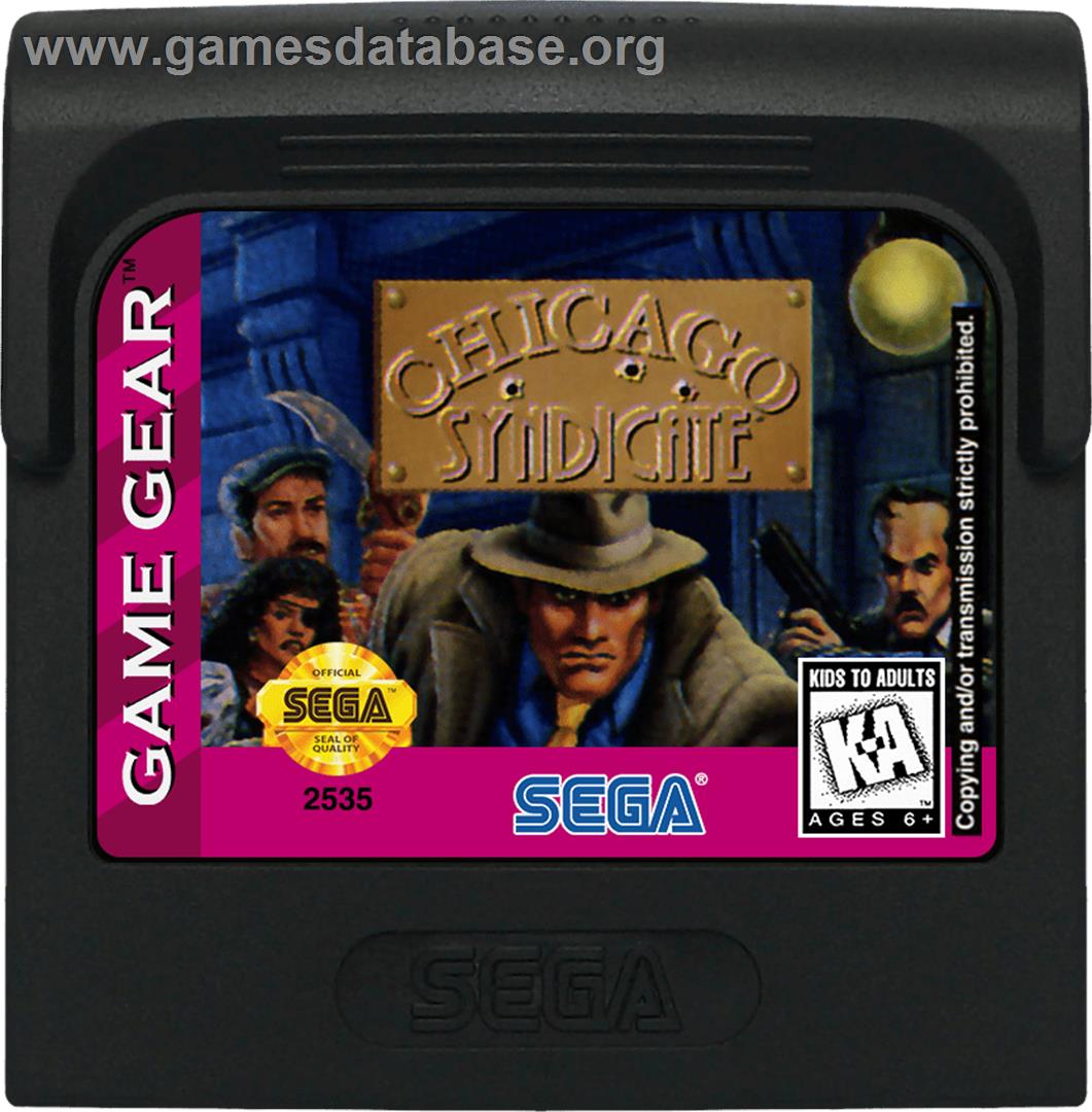 Chicago Syndicate - Sega Game Gear - Artwork - Cartridge