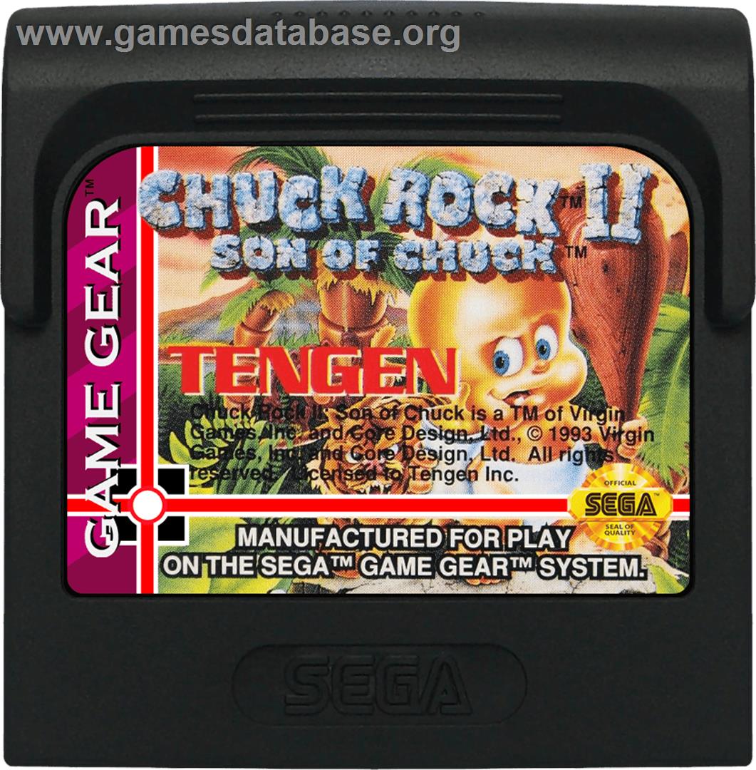 Chuck Rock 2: Son of Chuck - Sega Game Gear - Artwork - Cartridge