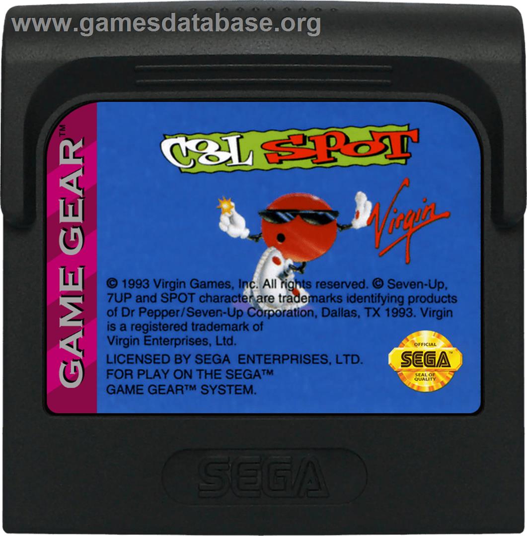 Cool Spot - Sega Game Gear - Artwork - Cartridge