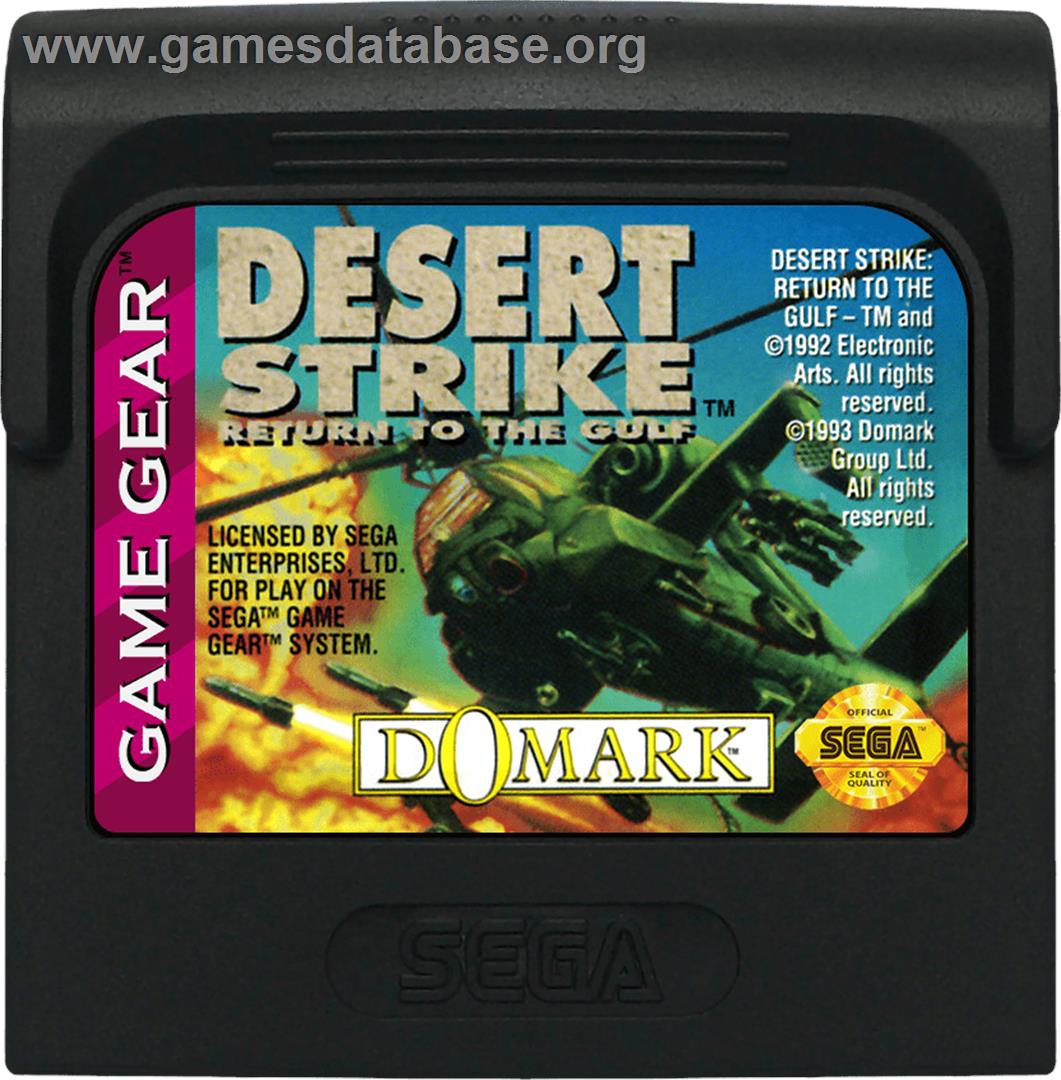 Desert Strike: Return to the Gulf - Sega Game Gear - Artwork - Cartridge