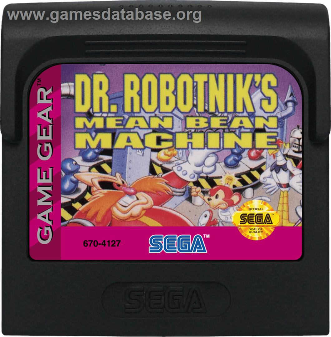 Dr. Robotnik's Mean Bean Machine - Sega Game Gear - Artwork - Cartridge