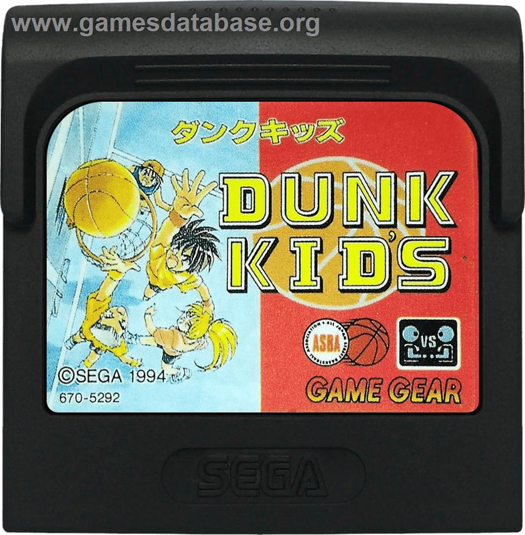 Dunk Kid's - Sega Game Gear - Artwork - Cartridge