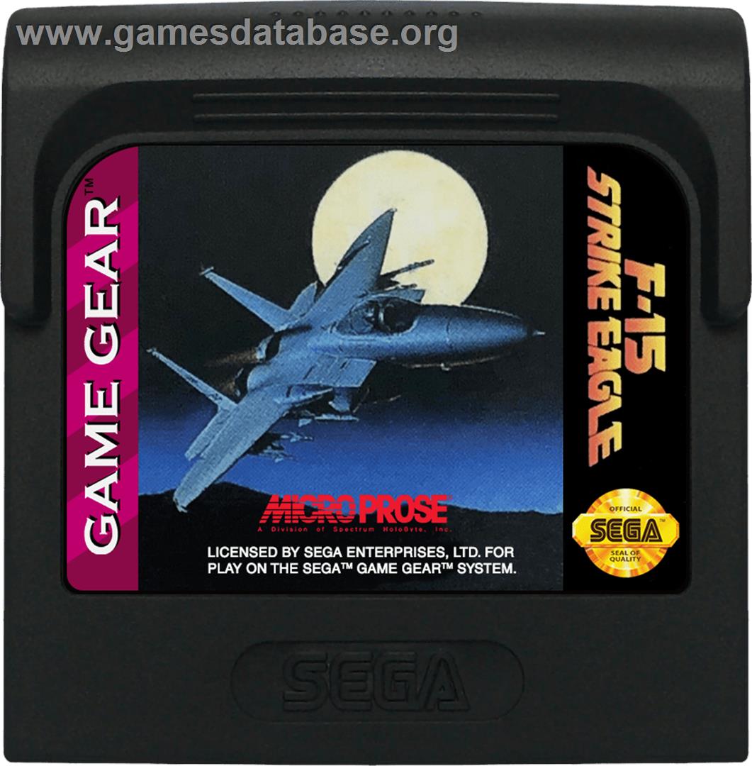 F-15 Strike Eagle - Sega Game Gear - Artwork - Cartridge