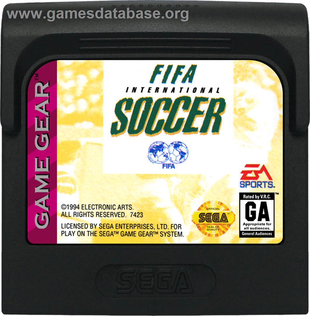FIFA International Soccer - Sega Game Gear - Artwork - Cartridge