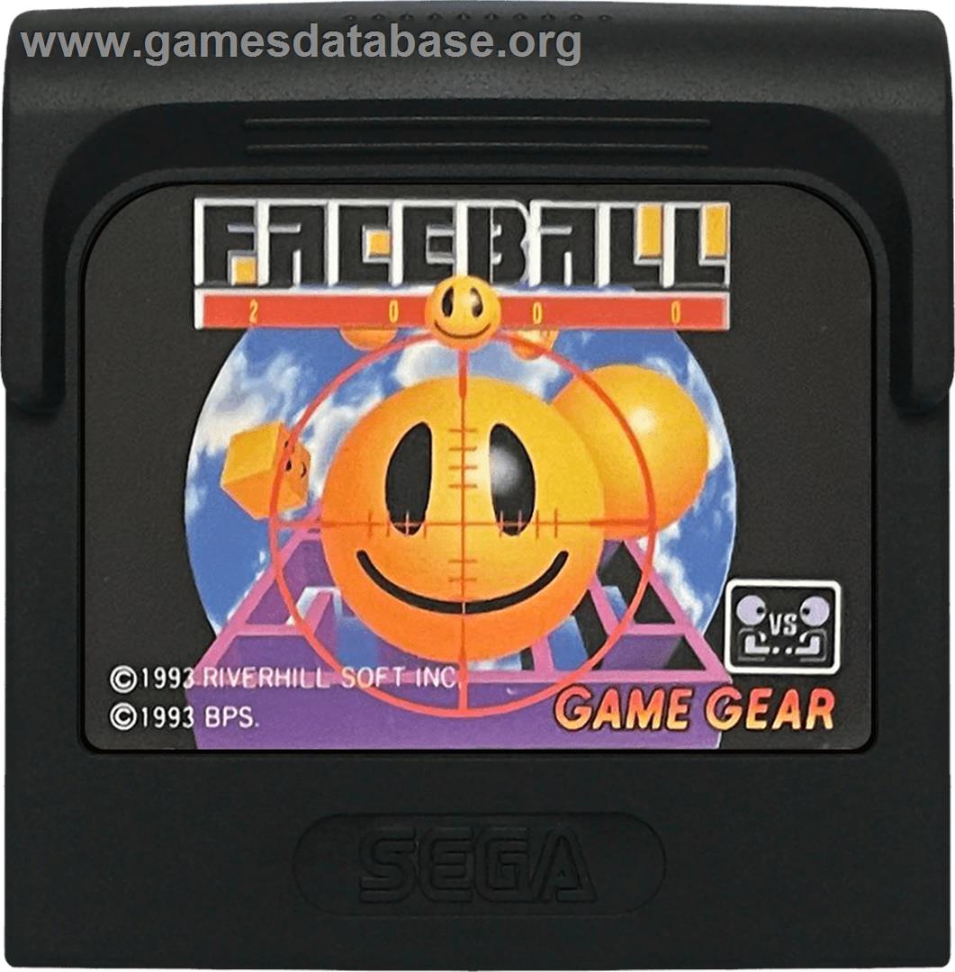 Faceball 2000 - Sega Game Gear - Artwork - Cartridge