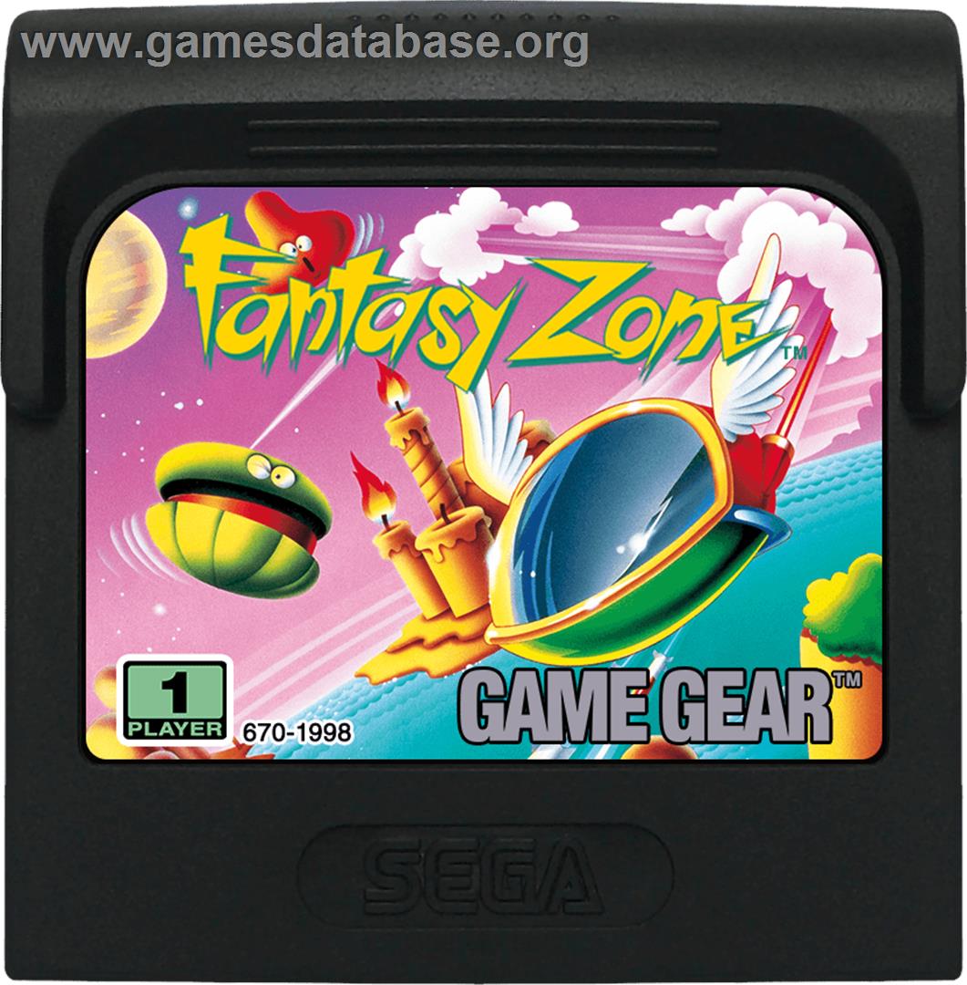 Fantasy Zone - Sega Game Gear - Artwork - Cartridge