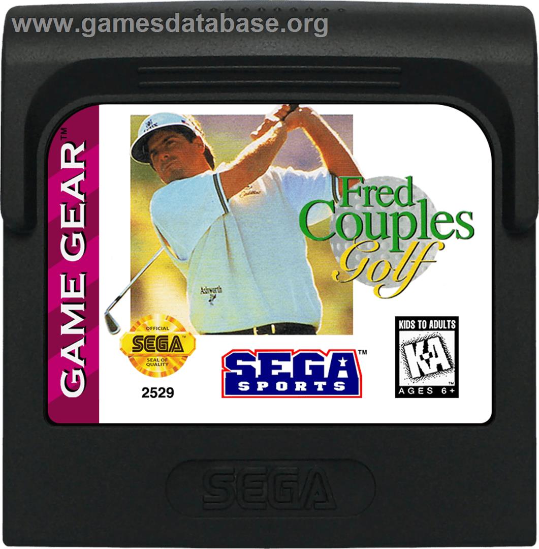 Fred Couples Golf - Sega Game Gear - Artwork - Cartridge