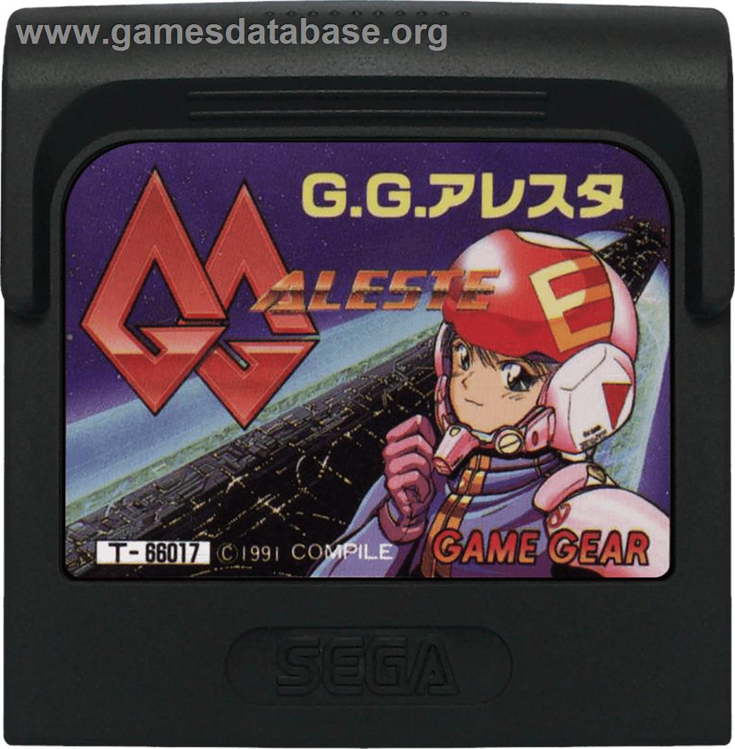 GG Aleste - Sega Game Gear - Artwork - Cartridge