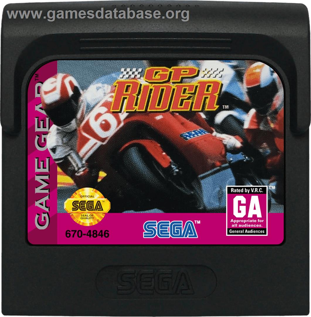 GP Rider - Sega Game Gear - Artwork - Cartridge