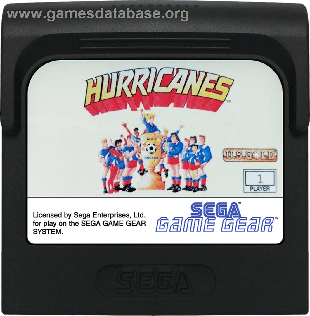 Hurricanes - Sega Game Gear - Artwork - Cartridge