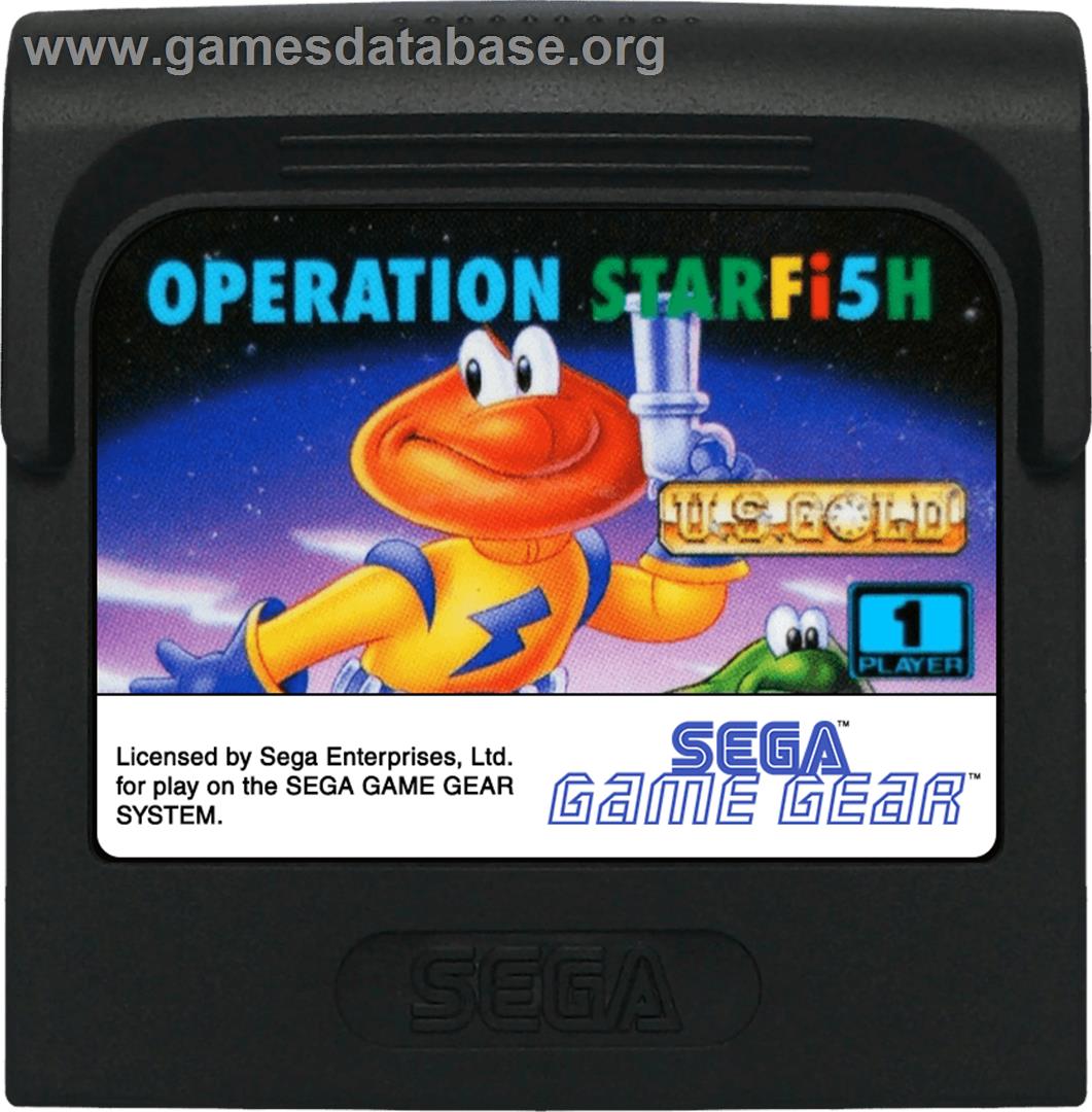 James Pond 3: Operation Starfish - Sega Game Gear - Artwork - Cartridge