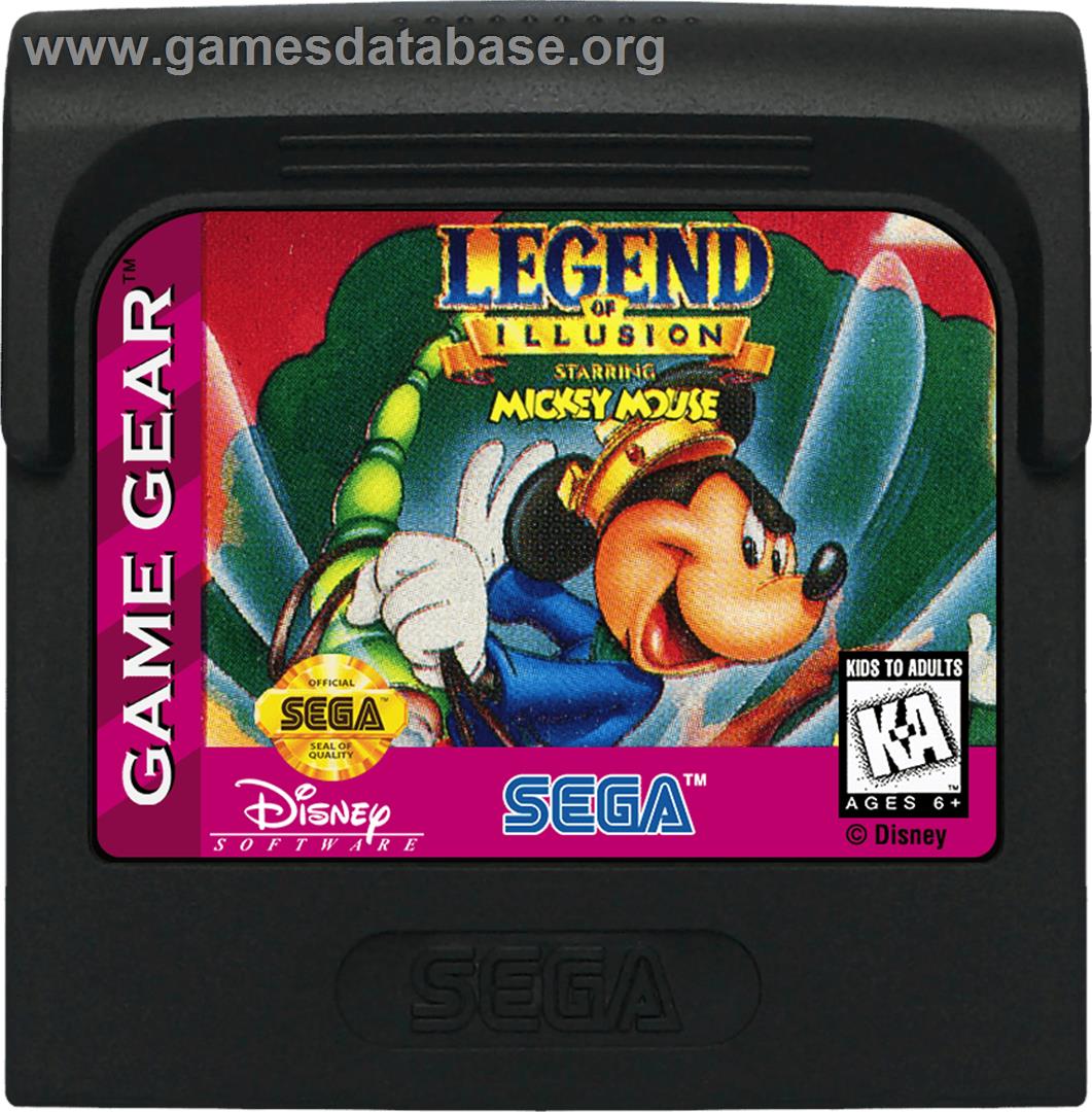 Legend of Illusion starring Mickey Mouse - Sega Game Gear - Artwork - Cartridge