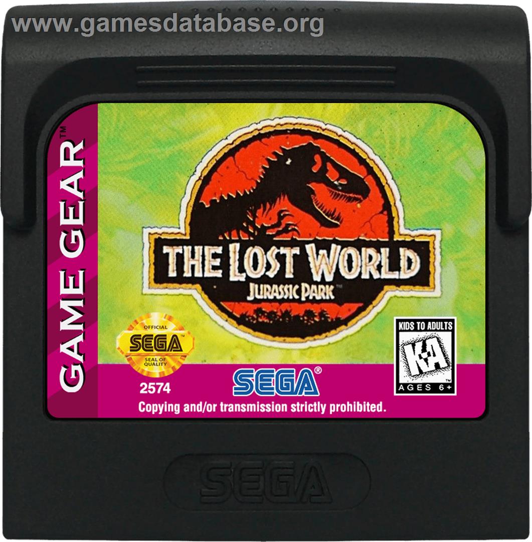 Lost World: Jurassic Park - Sega Game Gear - Artwork - Cartridge