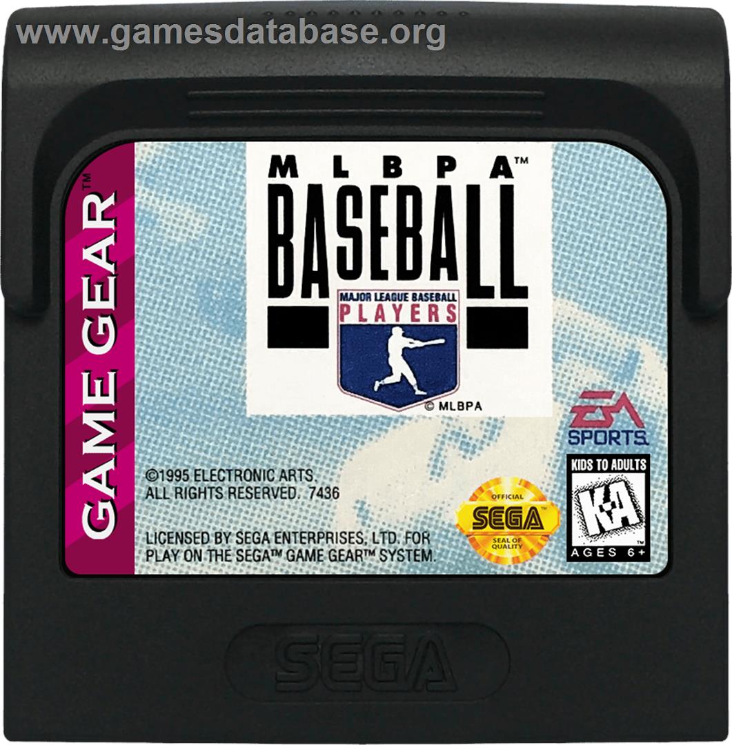 MLBPA Baseball - Sega Game Gear - Artwork - Cartridge