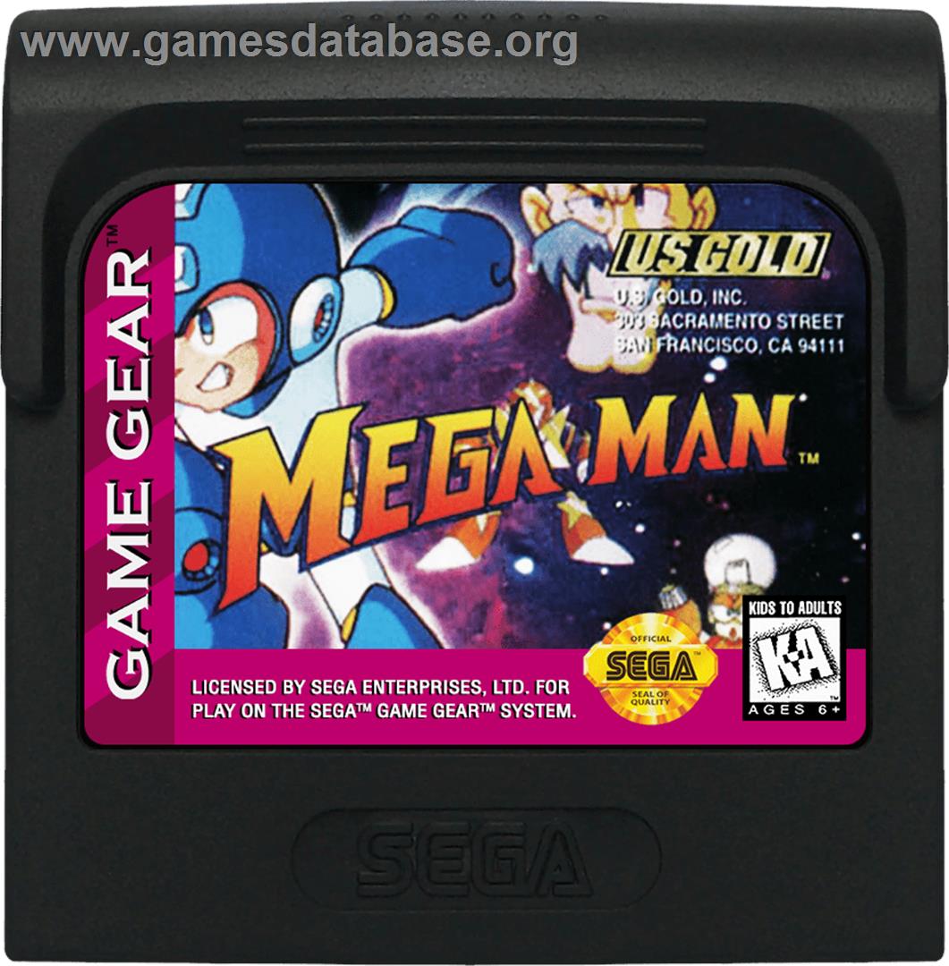 Mega Man - Sega Game Gear - Artwork - Cartridge