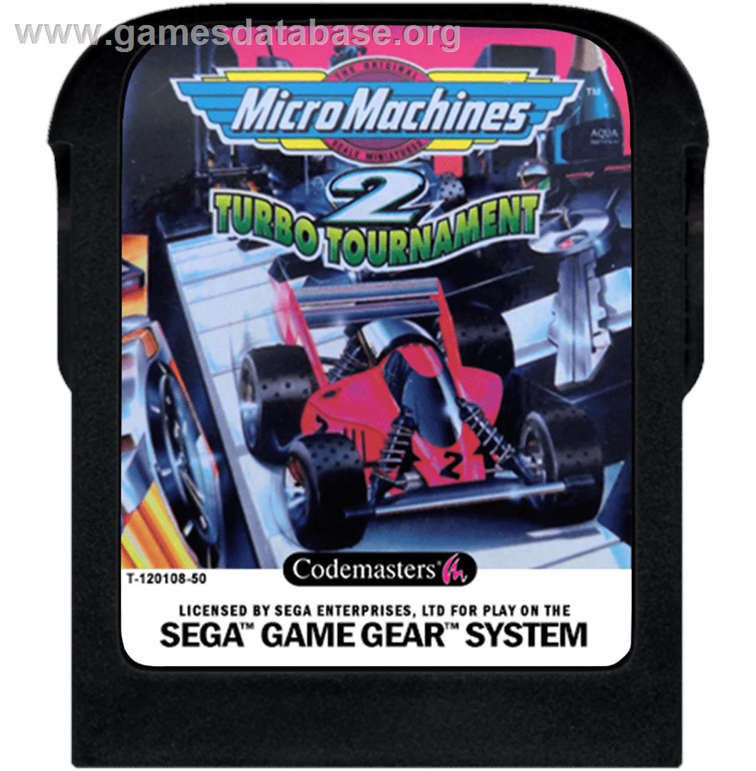 Micro Machines 2: Turbo Tournament - Sega Game Gear - Artwork - Cartridge