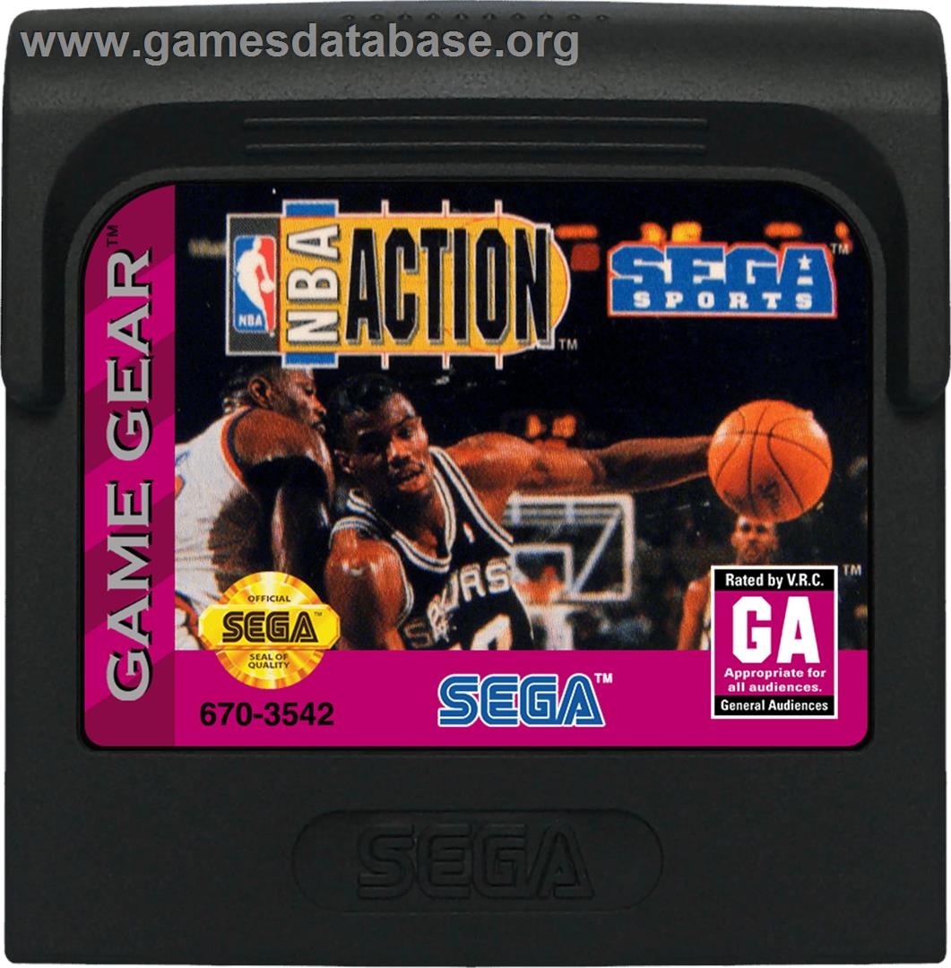 NBA Action starring David Robinson - Sega Game Gear - Artwork - Cartridge