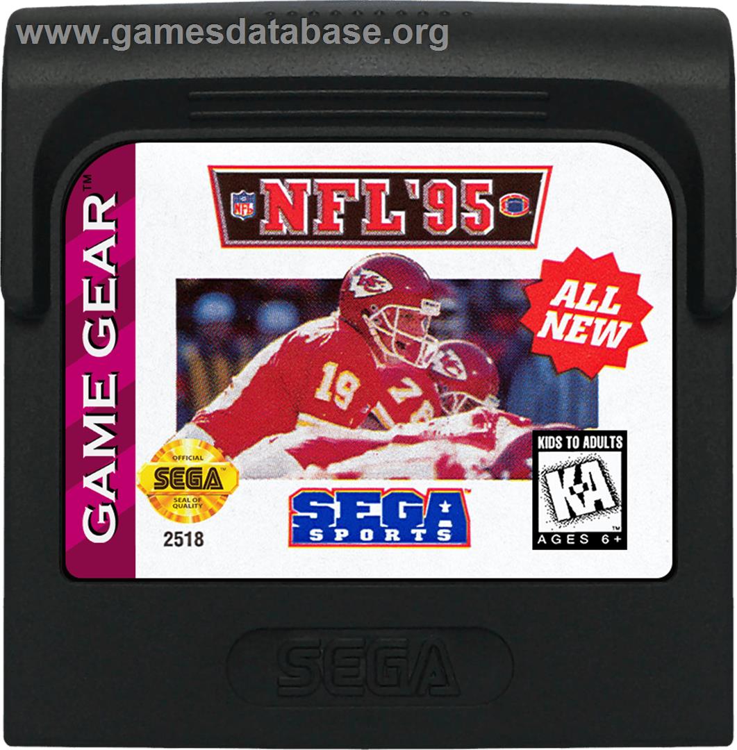 NFL '95 - Sega Game Gear - Artwork - Cartridge