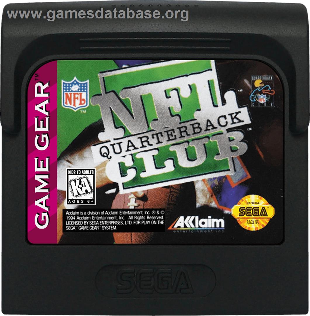 NFL Quarterback Club - Sega Game Gear - Artwork - Cartridge