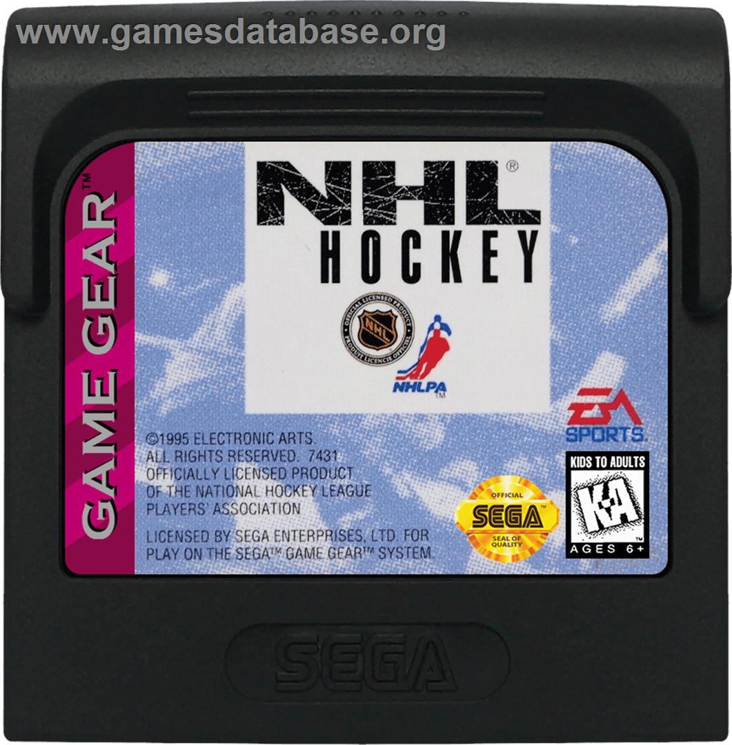 NHL Hockey - Sega Game Gear - Artwork - Cartridge