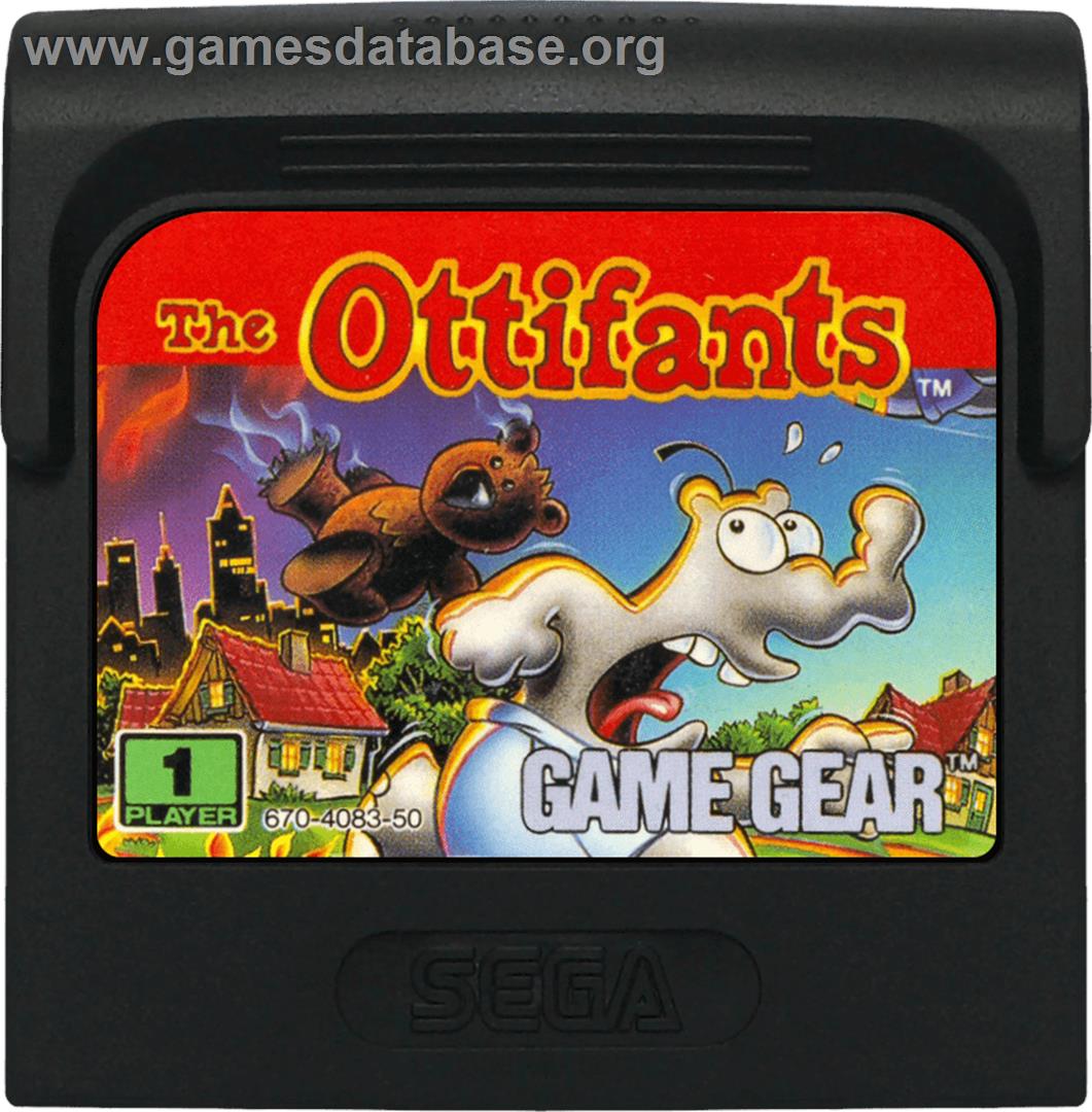 Ottifants - Sega Game Gear - Artwork - Cartridge