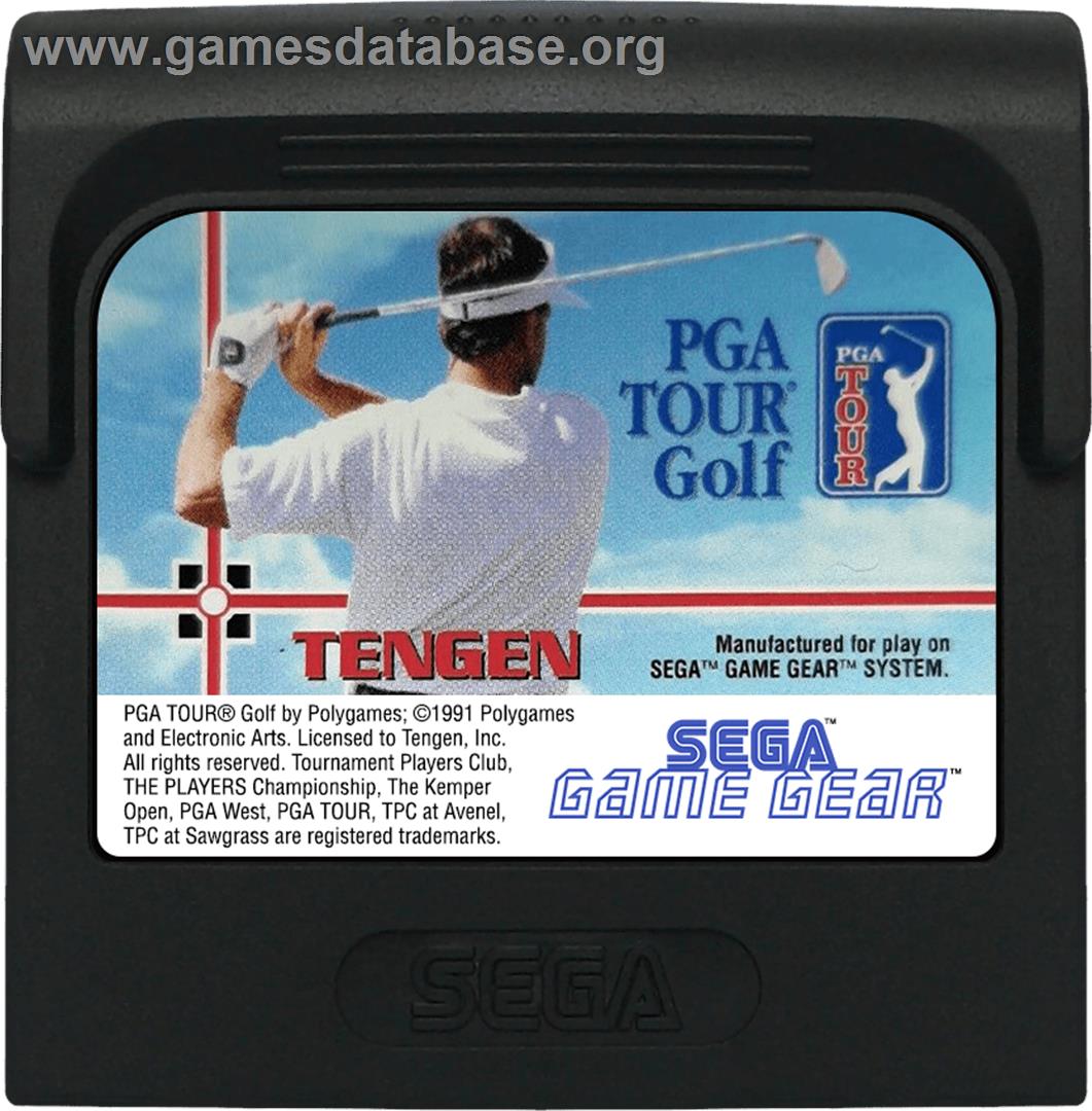 PGA Tour Golf - Sega Game Gear - Artwork - Cartridge